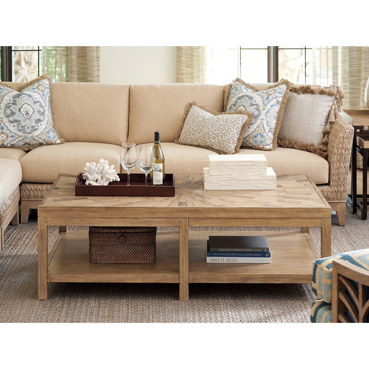 Tommy Bahama Home Los Altos 566947 Duncan Rectangular Contemporary